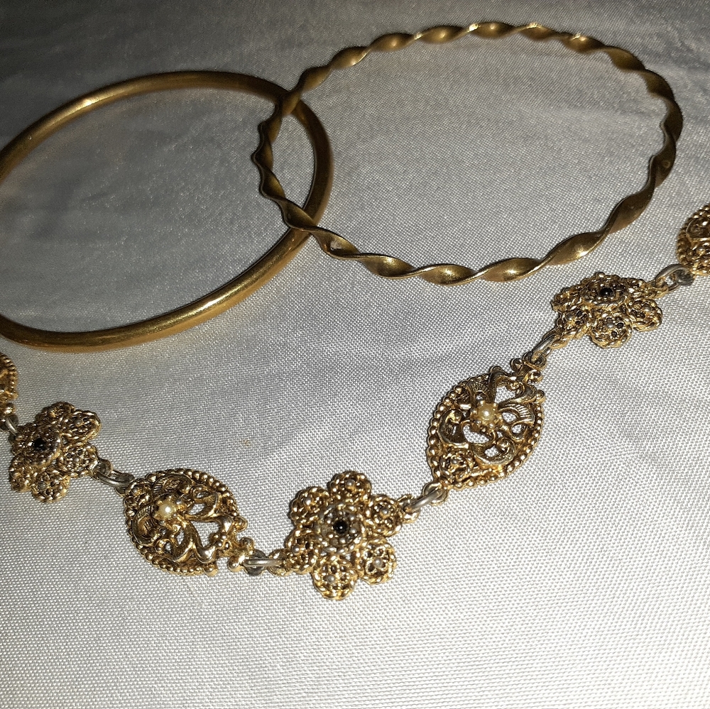 Gold bracelets